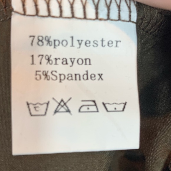 Women's Brown Track Pants with White Side Stripes - Small - Picture 4 of 7